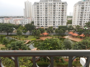 view from balcony
